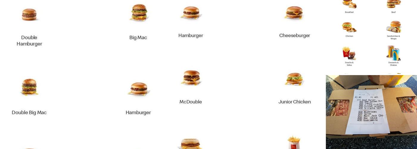 McDonald's Menu