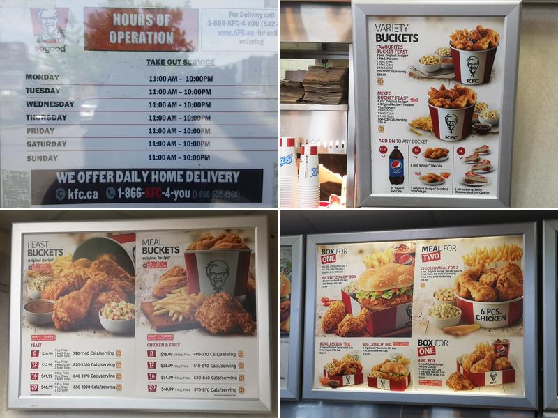 KFC Menu