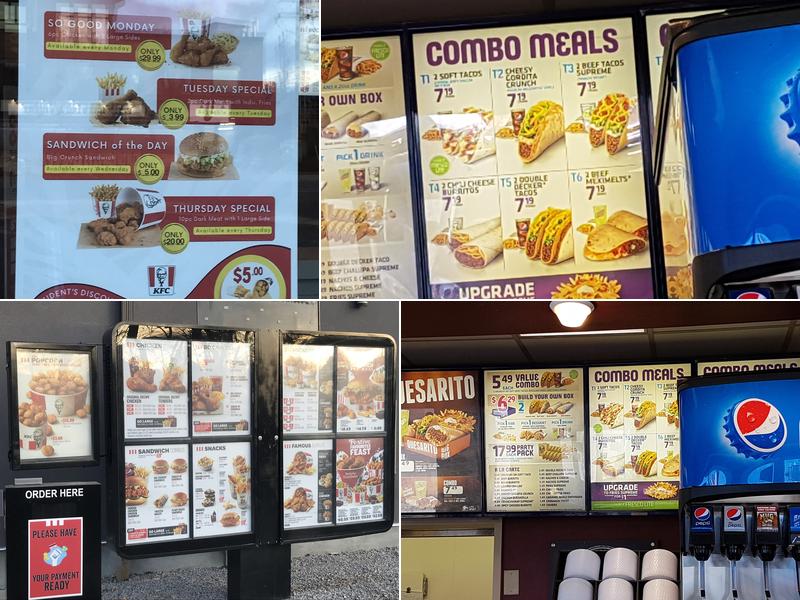 KFC Menu