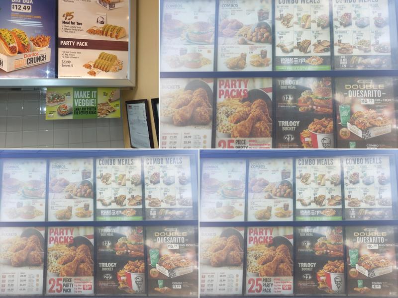 KFC Menu