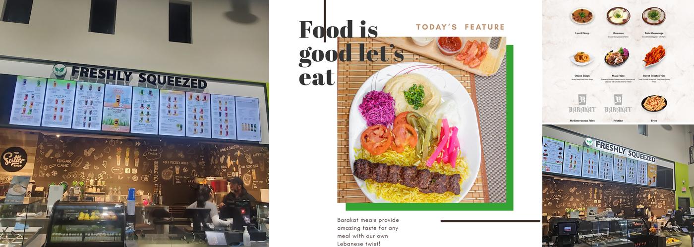 Barakat Restaurant Menu