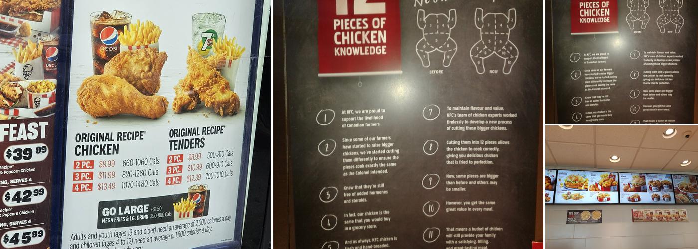 KFC Menu