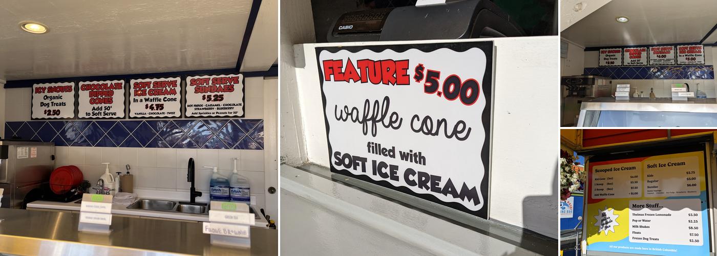 Jackson's Ice Cream Float Menu