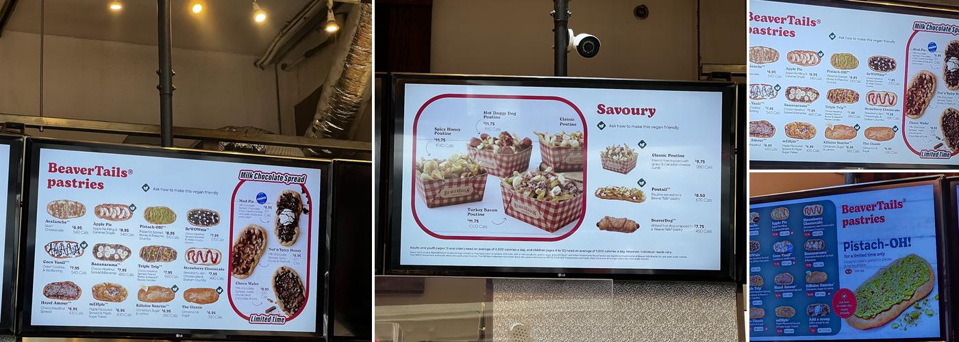 BeaverTails Victoria Menu