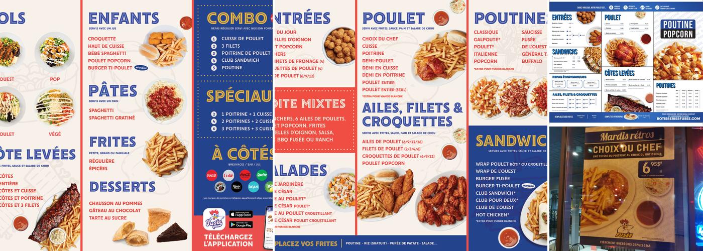 Rôtisseries Fusée Menu