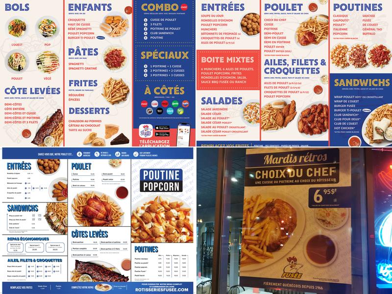 Rôtisseries Fusée Menu