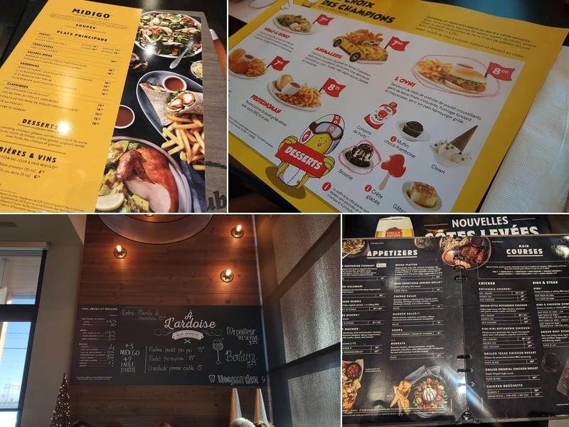 Rôtisserie St-Hubert Menu