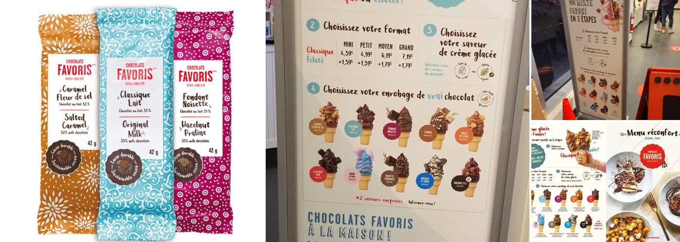Chocolats Favoris Menu