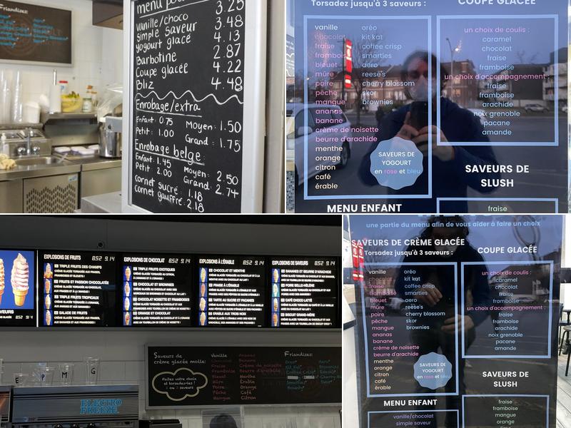 Crémerie Pineault Menu