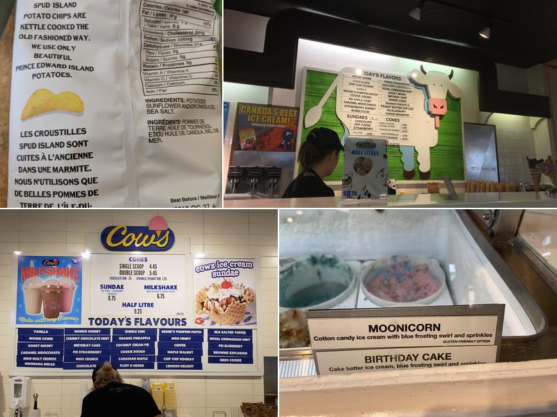 COWS Gateway Village Menu