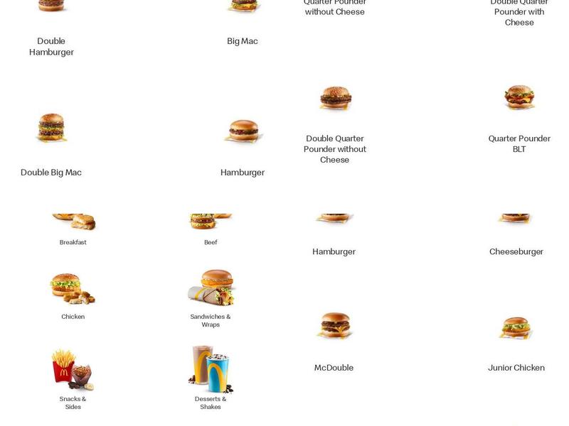 McDonald's Menu