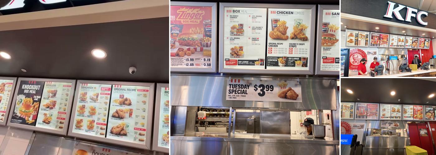 KFC Menu