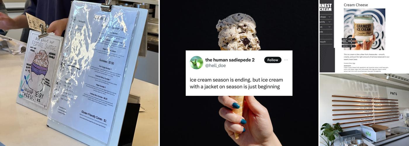 Earnest Ice Cream | Frances St. Menu