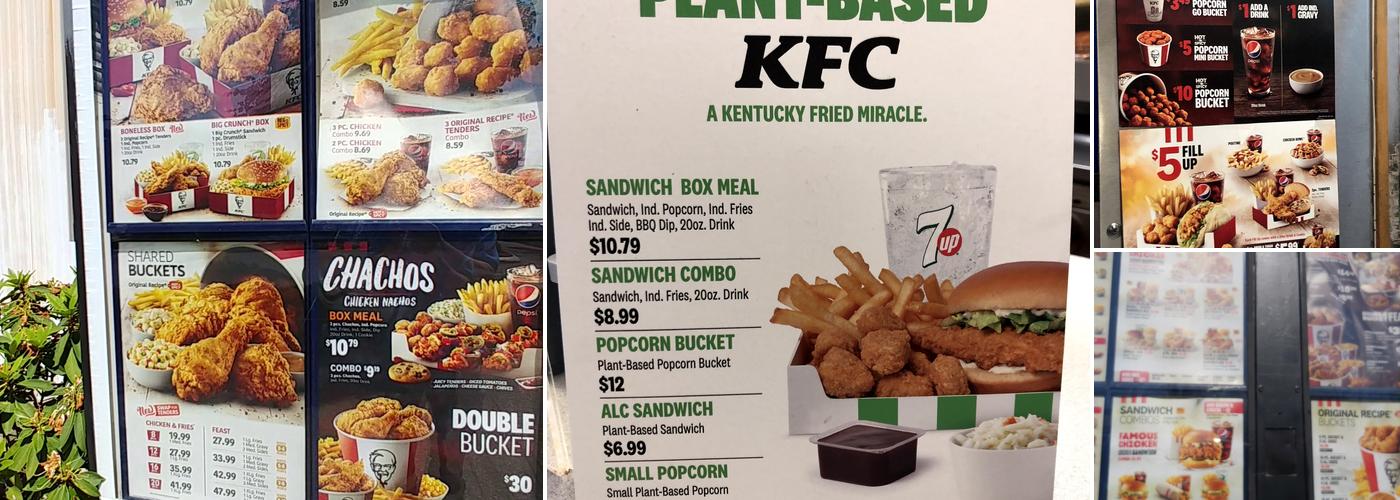 KFC Menu