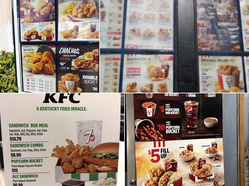 KFC Menu