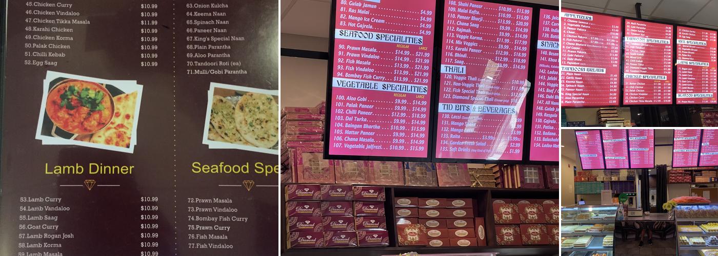 Diamond Sweets & Restaurant Menu