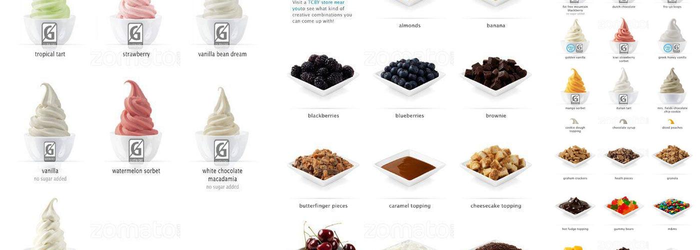 Tcby Menu
