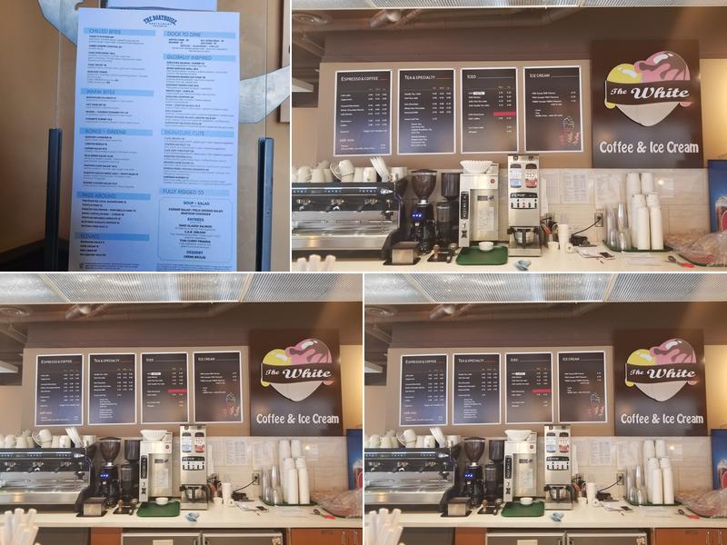 The White Coffee & Ice Cream Menu