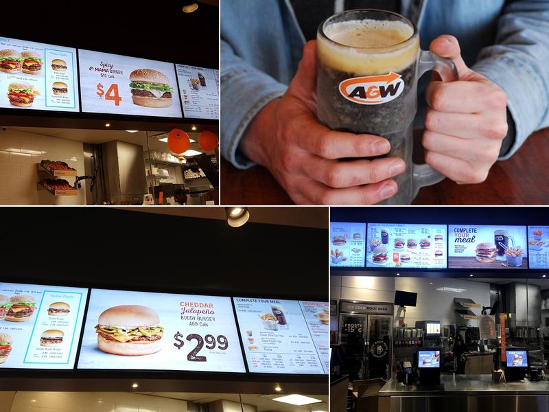 A&W Canada Menu