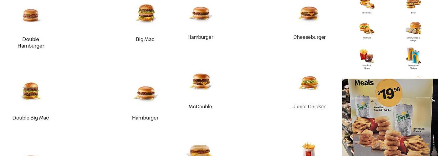 McDonald's Menu