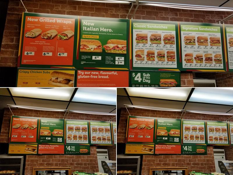Subway Menu