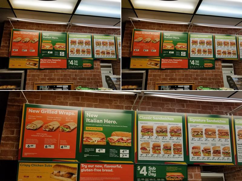 Subway Menu