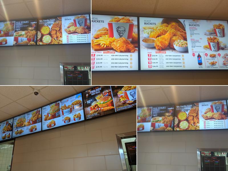 KFC Menu