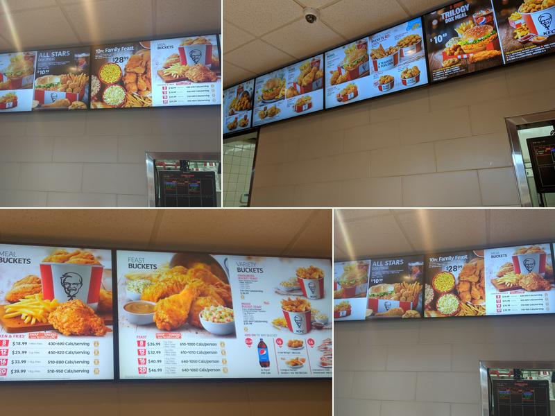 KFC Menu