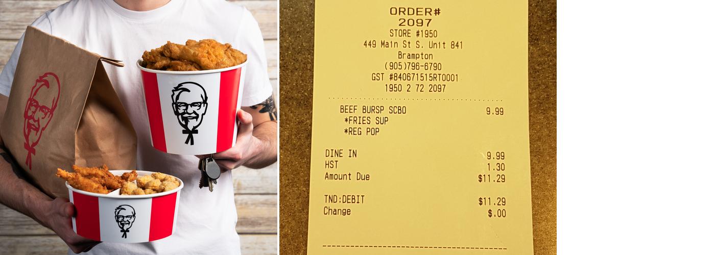 KFC Menu