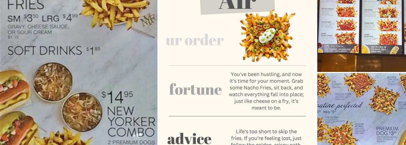 New York Fries Markville Mall Menu