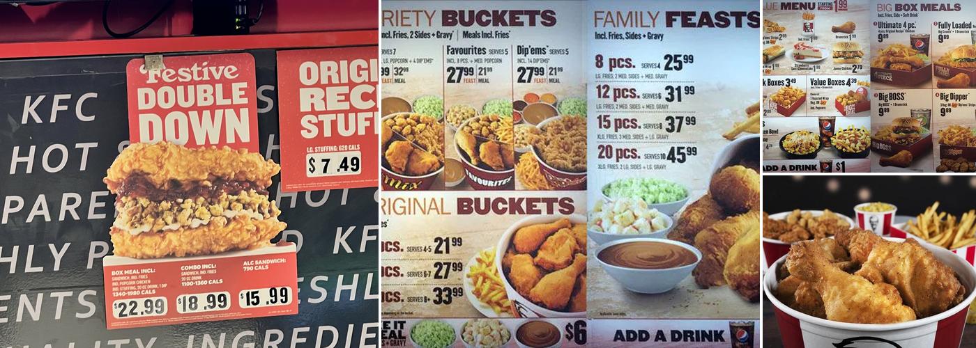 KFC Menu