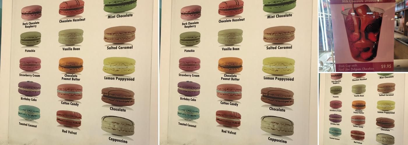 Ela's Macarons Menu