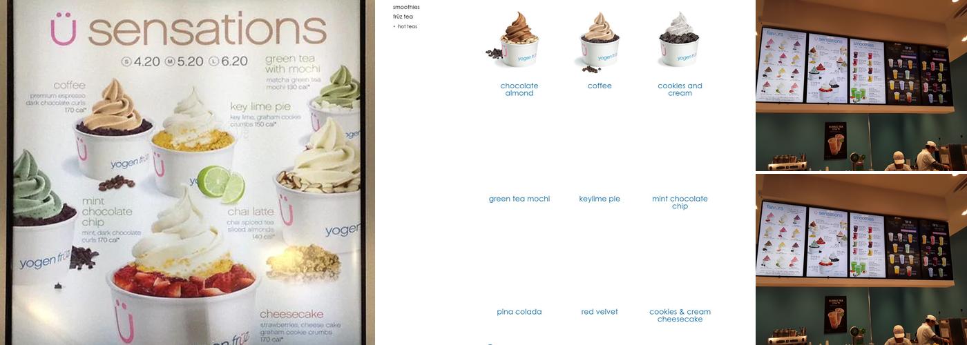Yogen Früz Menu