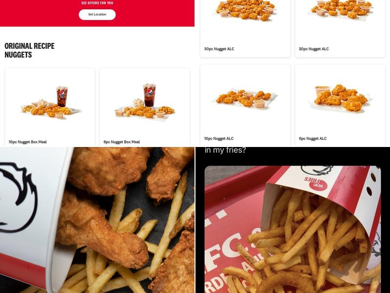 KFC Menu