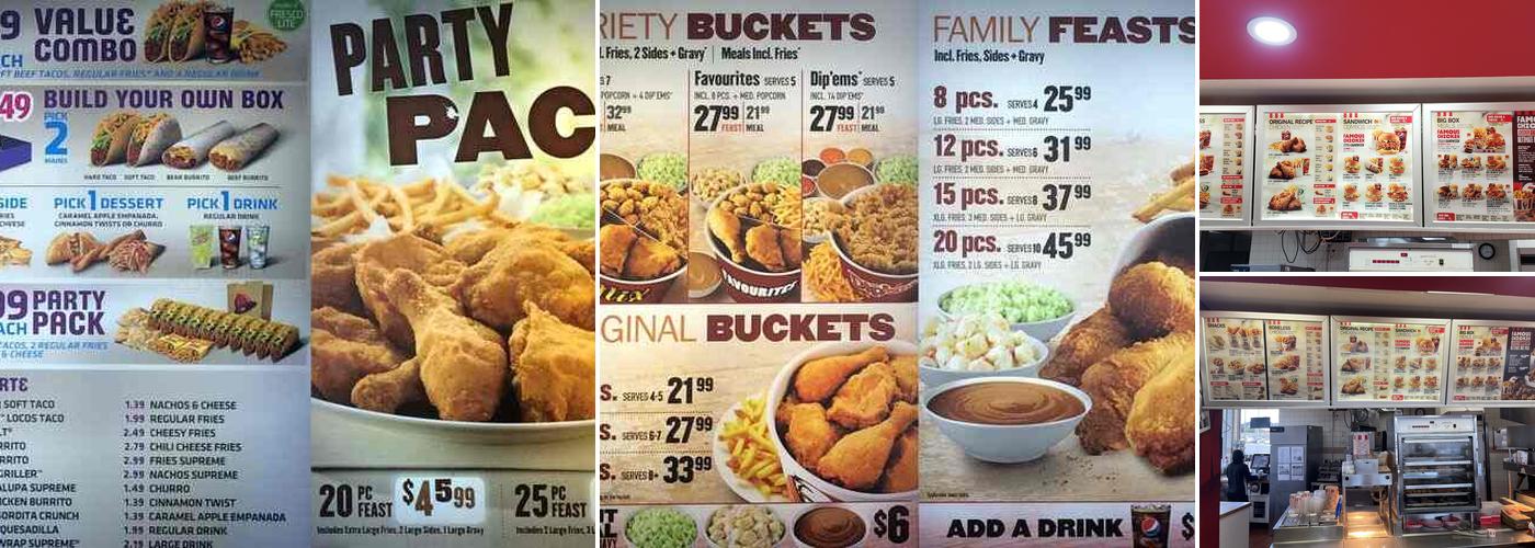 KFC Menu