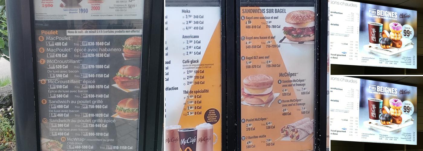 McDonald's Menu