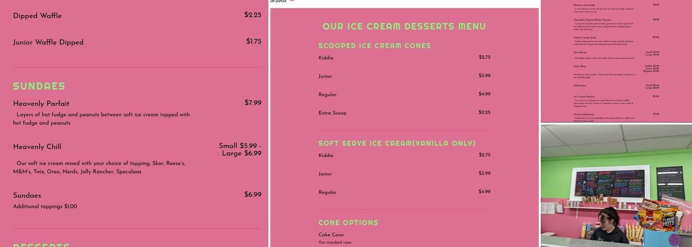 Heavenly Sweets Ingersoll Menu