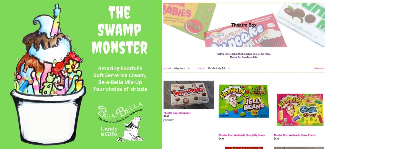 Be-a-Bella Candy & Gift Menu