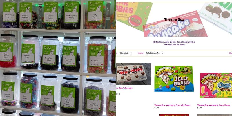 Be-a-Bella Candy & Gift Menu