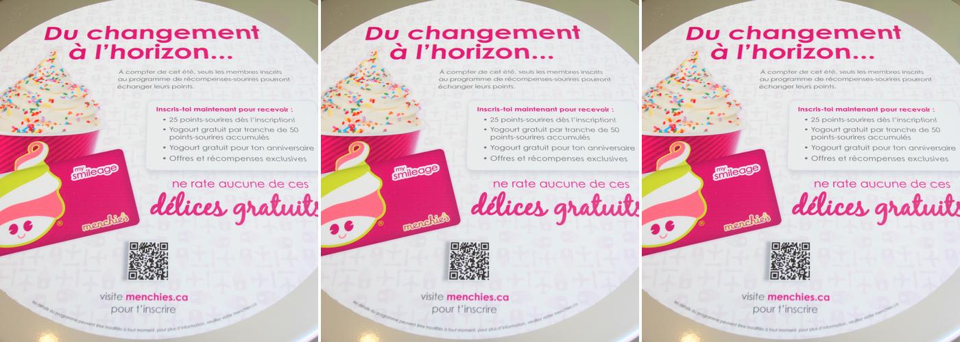 Menchie's Laval (Centropolis) Menu