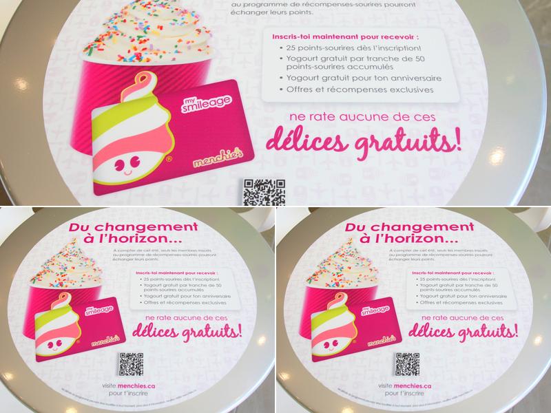 Menchie's Laval (Centropolis) Menu