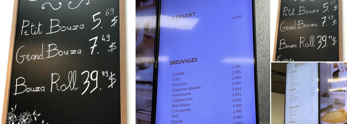 Bouza Menu