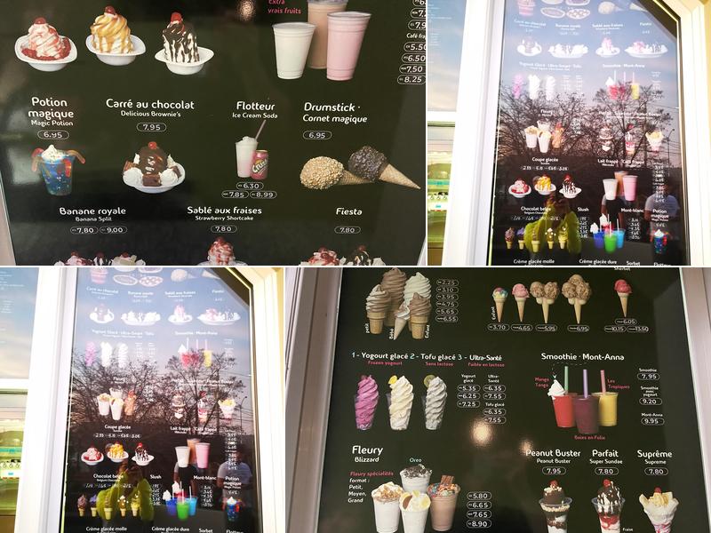 Creme Glacee Jonathan Menu