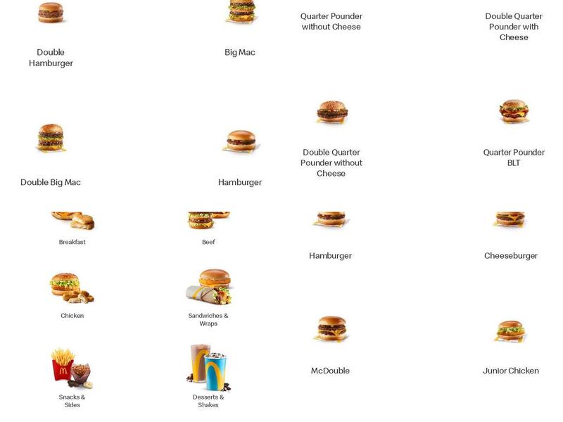 McDonald's Menu