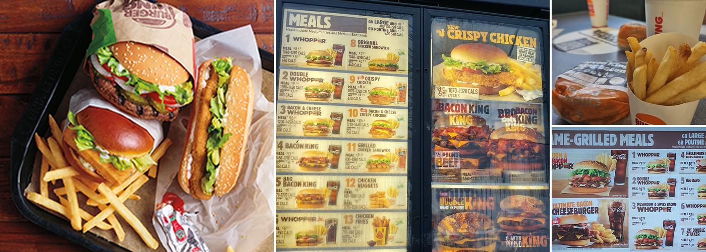 Burger King Menu