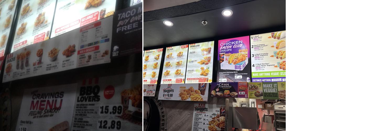 KFC Menu