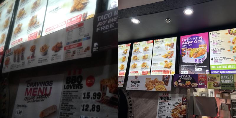 KFC Menu