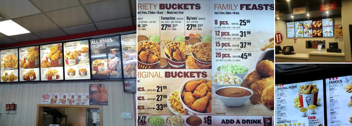 KFC Menu