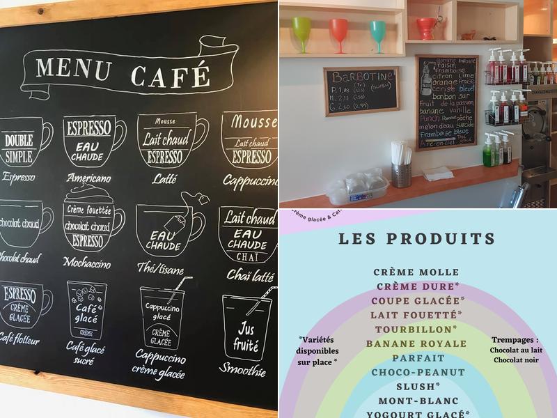 La pause glacée Menu