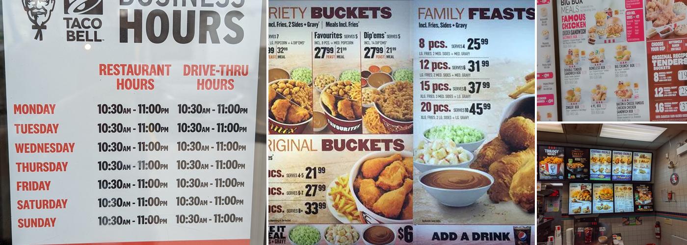 KFC Menu